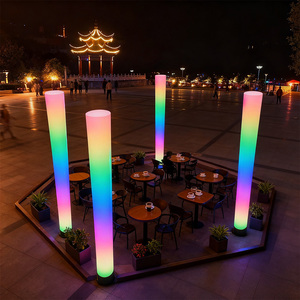 <span class=keywords><strong>Colonne</strong></span> lumineuse à flux de couleur dynamique RVB 16 couleurs étanche IP65 pour paysage, place, jardin, projet extérieur, éclairage paysager - Product Image 5