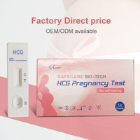 Kit de test de grossesse précoce et d'ovulation pour femmes, utilisation à domicile, certifié CE ISO, rapide, classe II, 2-5 minutes, garantie de 2 ans