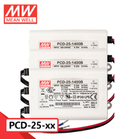 Original Mean Well PCD-25 Series 25W Switching Power Supply AC Dimmable LED Power Supply Tegangan Output Tunggal 12V/24V/36V/58V