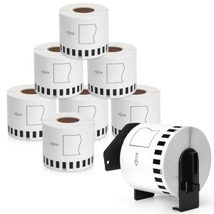 Liên tục nhiệt giấy vận chuyển nhãn CuộN 62 Mét x 30.48m tương thích Nhãn anh <span class=keywords><strong>DK</strong></span> 22205 Maker Tape với QL máy in nhãn - Product Image 1