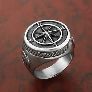 Anillos de Acero Inoxidable 316L Estilo Vintage con Ancla de Barco, Joyería de Moda - Product Image 4