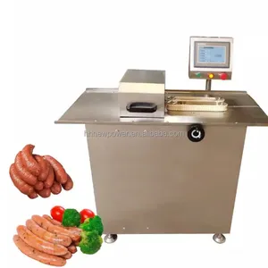 Mesin pengikat sosis, Salami Chorizo otomatis, pemotong rajutan manual, mesin pengikat sosis, dasi, obral