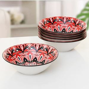 Vente <span class=keywords><strong>en</strong></span> <span class=keywords><strong>gros</strong></span> bon marché Céramique <span class=keywords><strong>Vaisselle</strong></span> Stock Saladier Colorful Ready Stocks Option pour Modèle - Product Image 3