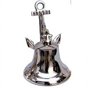 Nickel Plated Nautical Bell Titanic Ship Anchor Bells Hot Selling Holiday Christmas <b>Decorative</b> Wall Bells Event <b>Decor</b> Supplies - Product Image 1