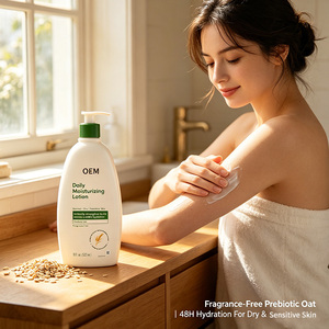Lozione Idratante Senza Profumo Prebiotica all'Avena OEM 532ml, Riparazione Barriera 48 Ore per Pelle Secca, Sensibile e Normale, Cura Quotidiana del Corpo - Product Image 2