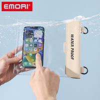 Sac étanche pour téléphone portable en PVC de grande capacité, transparent, compatible avec les écrans tactiles, convient à tous les essentiels, pochette étanche pour téléphone IPX8