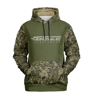 Design personnalisé Camouflage à manches longues pour jeunes Vêtements de chasse Accessoires de chasse Veste Streetwear Camouflage Hoodies