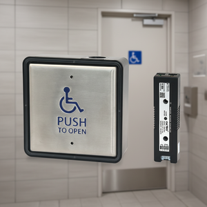 สวิตช์กดแบบไร้สาย ควบคุมการเข้าออกอัจฉริยะ สำหรับห้องน้ำผู้พิการ แผงสวิตช์ประตู<span class=keywords><strong>บาน</strong></span><span class=keywords><strong>เลื่อน</strong></span>อัตโนมัติ - Product Image 1