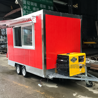 Remorque de cuisine standard australienne Waffle House Ice Cream Van Catering Cart Pizza Truck Food Truck Trailer