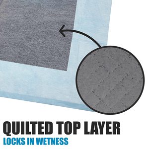 Lot de 40 tapis d'apprentissage pour chiots avec bande adhésive 24x24 - Grands tapis d'apprentissage pour chiens au charbon de bois, tapis absorbants anti-odeurs - Product Image 5