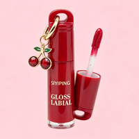 Vente en gros de gloss à lèvres en forme de cerise SIYIPING, longue tenue, hydratant, non collant, rouge à lèvres liquide, maquillage
