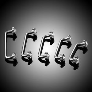 G23, титановая внутренняя нить, с кристаллами, для пирсинга, 14 г - Product Image 6