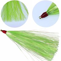 OEM 10cm Mylar Flash Teaser Thon Jig leurre de pêche Fly Bait Bucktail flashabou Bass Rig