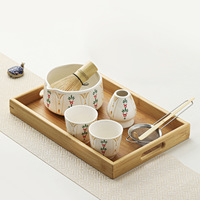 Ensemble de bols à matcha en céramique avec support pour chasen, accessoires de fouet à thé de style Song, base et support pour chasen pour la cérémonie du thé japonaise