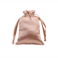 Pochette à cordon en satin de soie réutilisable personnalisée, luxe, pour cheveux, bijoux, cosmétiques, maquillage, téléphone portable, chaussures, anti-poussière