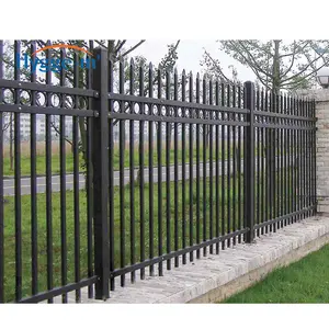 Victorian Commercial White Desig Small Cast Wrought Iron Aluminium Fence Modern With Circles