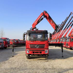 รถบรรทุกติดเครนพับได้ Dongfeng K5 6x4 ขนาด 12 ตัน สำหรับยกและขนส่ง - Product Image 3