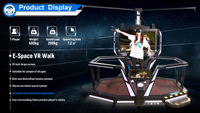 FuninVr Máquina de Simulación VR 9D AR para Interiores con Plataforma de Tiro y Zombie E-Space Walk, Educativa para Centros Comerciales, Novedad 2024