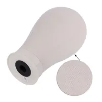 1 Ensemble Kit d'Accessoires de Mannequin Tête d'Entraînement pour Support de Perruque et Coiffure avec Bloc de Toile pour Confection d'Extensions Capillaires