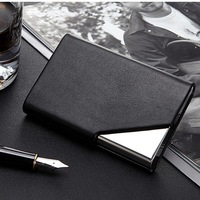 Porte-cartes de visite en cuir léger de haute qualité IStapromo Gifts, dernier design personnalisable