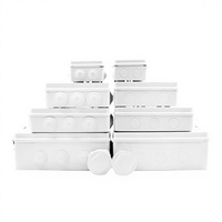 Boîte de jonction étanche IP55 en plastique ABS économique, fabriquée en Chine, pour câbles et fils extérieurs