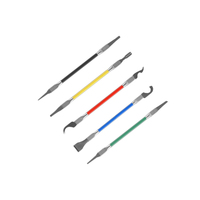 5 en 1 Double tête double usage BGA CPU enlèvement de colle lame de démontage en métal couteau indiscrets pour iPhone réparation pied de biche outil