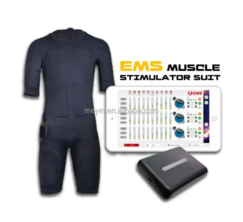 Großhandel Silikon Full Bodytec Wireless Ems Trainer Training Fitness Anzug Ems Trainings anzug