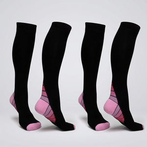 Custom Animal Print Knitted Breathable Compression <b>Socks</b> for Women Sport Running Spring Season Knee High - Product Image 3