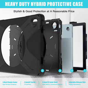 Für Lenovo Tab M10 Plus Hülle Gen 3 10,6 Zoll 2022 TB-125F/TB-128F Robuste Schutzhülle mit Handschlaufe und 360° drehbarem Ständer - Product Image 6