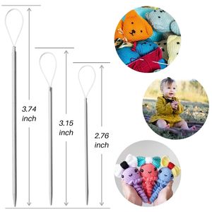 9 pièces aiguilles <span class=keywords><strong>à</strong></span> <span class=keywords><strong>repriser</strong></span> émoussées <span class=keywords><strong>laine</strong></span> <span class=keywords><strong>à</strong></span> tricoter et fil enfileur couture <span class=keywords><strong>à</strong></span> la main artisanat broderie tissage aiguilles <span class=keywords><strong>à</strong></span> coudre pour couture - Product Image 5