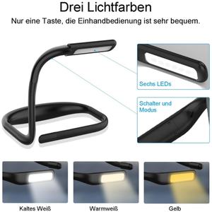 Lámpara de Lectura LED para el Cuello, Portátil, Recargable Tipo-C, Batería de Larga Duración, Flexible, Venta al Por Mayor - Product Image 4