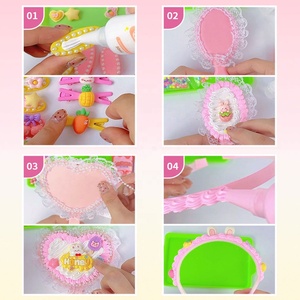 Kit <span class=keywords><strong>de</strong></span> Arte y Manualidades, Accesorios DIY, Kit <span class=keywords><strong>de</strong></span> Pegamento en <span class=keywords><strong>Crema</strong></span> para Hacer Accesorios para el Cabello, Suministros para Manualidades con Pinzas <span class=keywords><strong>de</strong></span> <span class=keywords><strong>Crema</strong></span> para Niñas - Product Image 6