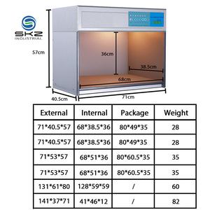Boîte à lumière électronique SKZ199 OEM avec contrôle tactile et microcontrôle pour <span class=keywords><strong>test</strong></span> de différence de couleur du cuir et des emballages - Product Image 2