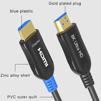 Câble optique actif HDMI 2.1 de qualité professionnelle 8K 60Hz HDR 48 Gbps pour moniteur, téléviseur, projecteur, jeux PS5 A016