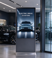 Kiosque d'affichage numérique vertical à écran tactile 4K LCD pour publicité, totem sur pied, animation pour ascenseurs, centres commerciaux et aéroports