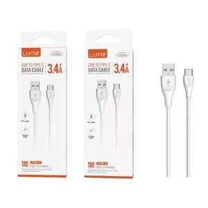 Cable de datos Lumiz USB a Tipo C 3.4A 1M de alta durabilidad para carga y transferencia de datos - Product Image 2
