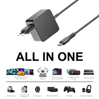 Adaptateur secteur USB-C HKY/OEM 20V PD65W pour ordinateur portable Samsung AI avec câble de 1.5m prise US/EU/UK certifié CE/UKCA/ROHS