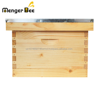 Ruche Mengerbee Langstroth 3 couches 10 cadres en bois de sapin enduit de cire, nouvelles ruches pour l'apiculture