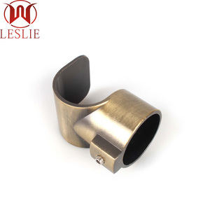 Accessoires de quincaillerie d'ameublement <span class=keywords><strong>Support</strong></span> de tuyau rond en alliage de zinc 25mm <span class=keywords><strong>Support</strong></span> de tube de garde-robe - Product Image 2