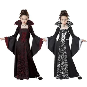 Costume de Cosplay d'Halloween pour Enfants, Vêtements de Performance pour Enfants, Sorcière, Vampire, Disfraz, Mujer