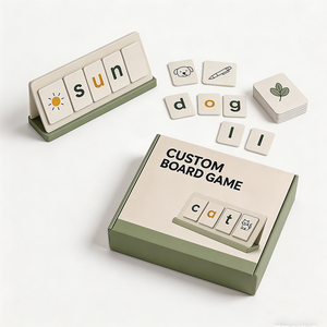 Jeu de société personnalisé en usine, fabricant d'origine, cartes de jeu de mémoire éducatives, cartes flash de phonétique préscolaire imprimées sur papier - Product Image 6