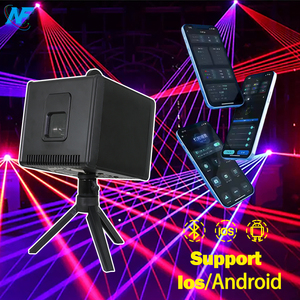 Proyektor lampu panggung RGB 300mw, kontrol aplikasi kubus Laser untuk pesta pernikahan Bar KTV DJ pertunjukan efek pencahayaan Laser animasi - Product Image 1