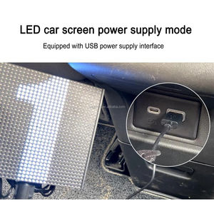 Nouveau design de fenêtre arrière de voiture publicité <span class=keywords><strong>emoji</strong></span> LED écran d'affichage lumière programmable Pixel produits tendance téléphone portable APP contrôle - Product Image 2
