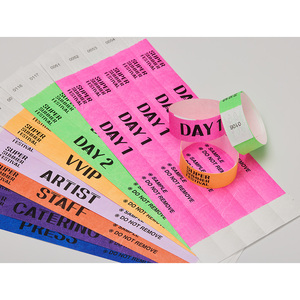 สายรัดข้อมือ AnyWristband แบบกันฉีกขาด สำหรับควบคุมการเข้าออก สายรัดข้อมือ TYVEK สีพื้น ขนาด 25 มม. (1 นิ้ว) สำหรับใช้ในงานอีเว้นท์ - Product Image 1