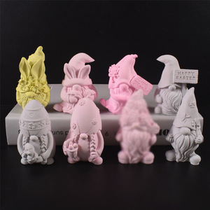 Molde <span class=keywords><strong>de</strong></span> Silicona CRE8IFY MJ-45 para Velas y Manualidades <span class=keywords><strong>de</strong></span> Yeso, Diseño <span class=keywords><strong>de</strong></span> Gnomo <span class=keywords><strong>de</strong></span> Pascua sin Rostro con Barba y Orejas - Product Image 2