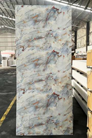 Feuille de plastique artificielle colorée en PVC chinois haute brillance 1220x2440 3mm facile à installer panneau de décoration intérieure en PVC