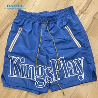 Shorts de bain décontractés pour hommes à motif floral, 100 % polyester, personnalisables OEM, pour la plage, en tissu peigné