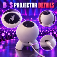 Projecteur d'ambiance BSS en gros, lampe de nuit galaxie étoilée violette pour fans de K-Pop, décoration de plafond de chambre, cadeaux de vacances et d'anniversaire