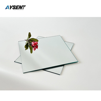 Miroir en aluminium argenté sûr et durable de 1.8mm à 8mm pour les miroirs muraux extérieurs de cuisine de danse de salle de sport