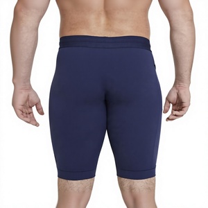 Shorts de compression personnalisés pour hommes en polyester et élasthanne, shorts de performance ajustés pour la salle de sport, la course à pied, l'entraînement physique, séchage rapide - Product Image 3